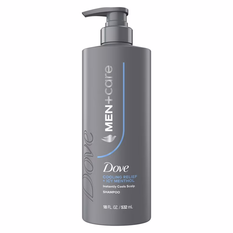 Dove Men Shampoo Cooling Relief With Pump 4 Piece 18 Oz.
